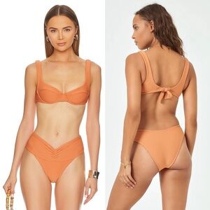 L*SPACE Nikita Bikini Top in Sienna